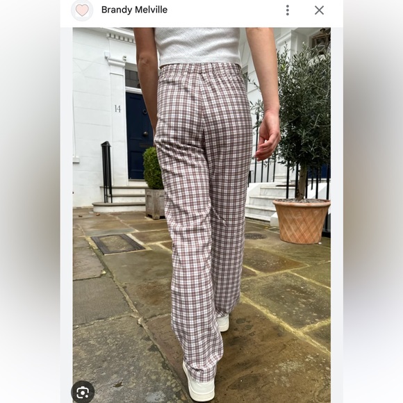 Brandy Melville Tilden pants ( I think ) plaid size 27 - Picture 2 of 4